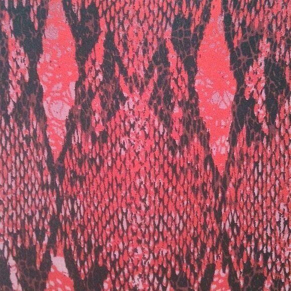 Bb Dakota | Vasha Red Snakeskin Print Shift Dress  Sz XS  NWOT - Picture 7 of 9